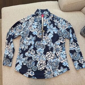 LILLY PULITZER Women’s UPF 50+ Skipper 1/4 Zip Pullover NWOT Size Medium